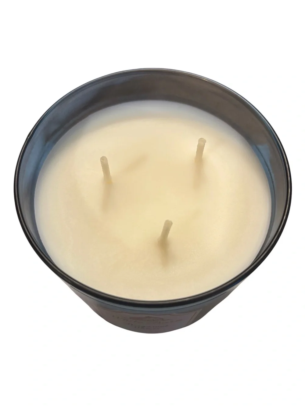 Bath & Body Works White Barn 3-Wick Scented Candle - Bergamot Waters Blue